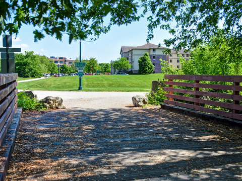 Walking and biking trails steps from the hotel.