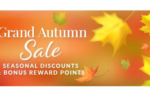 Autumn Deals Double Points and Save 15% in November